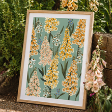 Load image into Gallery viewer, The Vintage Foxglove Botanical Art Print