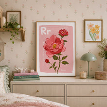 Load image into Gallery viewer, Rose Alphabet Print