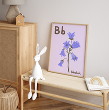 Load image into Gallery viewer, Bluebell Alphabet Print
