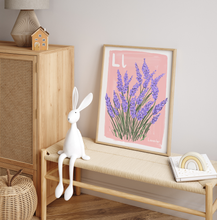 Load image into Gallery viewer, Lavender Alphabet Print