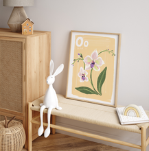 Load image into Gallery viewer, Orchid Alphabet Print