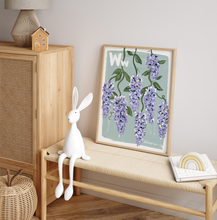 Load image into Gallery viewer, Wisteria Alphabet Print