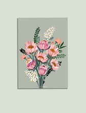Load image into Gallery viewer, The Protea Bouquet Giclée Print freeshipping - Olivia Victoria