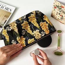 Load image into Gallery viewer, The Vintage Foxglove Luxury Wash Bag, 100% Cotton freeshipping - Olivia Victoria