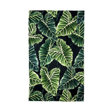 Load image into Gallery viewer, Regale Leaf Luxury Floral Tea Towel in Midnight Blue freeshipping - Olivia Victoria