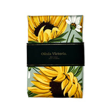 Load image into Gallery viewer, The Sunflower Luxury Floral Tea Towel freeshipping - Olivia Victoria