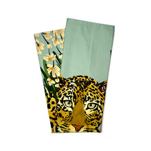 Load image into Gallery viewer, The Leopard Luxury Tea Towel in Midnight Blue freeshipping - Olivia Victoria