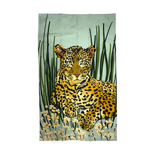 Load image into Gallery viewer, The Leopard Luxury Tea Towel in Midnight Blue freeshipping - Olivia Victoria