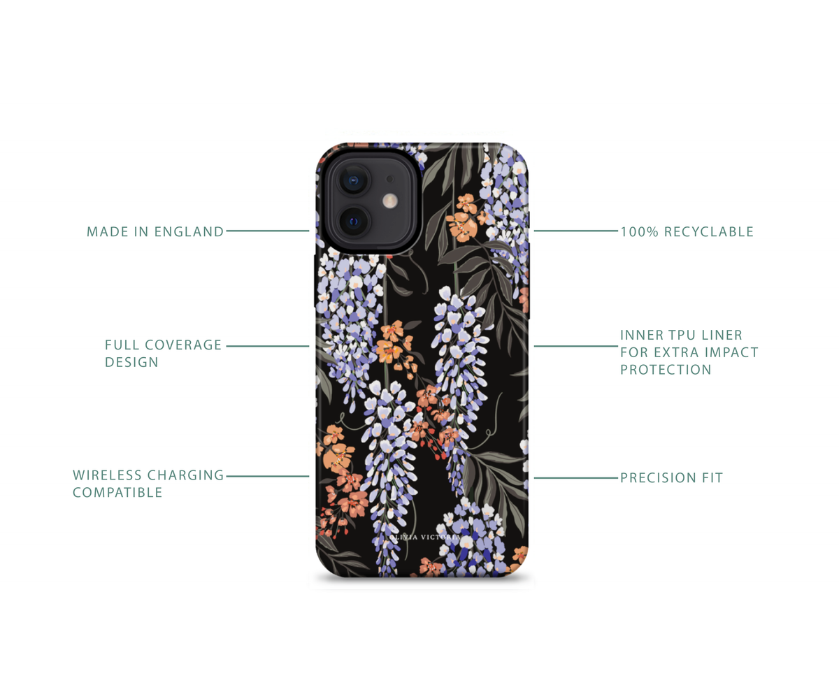 Wisteria Floral Phone Case – Olivia Victoria