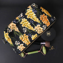 Load image into Gallery viewer, The Vintage Foxglove Luxury Wash Bag, 100% Cotton freeshipping - Olivia Victoria