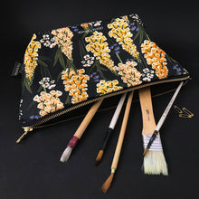 Load image into Gallery viewer, The Vintage Foxglove Luxury Wash Bag, 100% Cotton freeshipping - Olivia Victoria