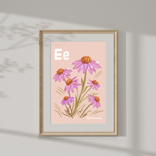 Load image into Gallery viewer, Echinacea Alphabet Print
