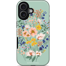 Load image into Gallery viewer, Wildflowers in Mint Phone Case
