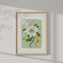 Load image into Gallery viewer, Passion Flower Alphabet Print
