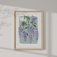 Load image into Gallery viewer, Wisteria Alphabet Print
