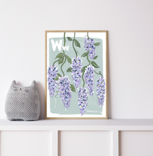 Load image into Gallery viewer, Wisteria Alphabet Print
