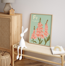 Load image into Gallery viewer, Foxglove Alphabet Print
