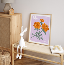 Load image into Gallery viewer, Marigold Alphabet Print
