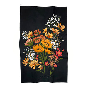 Vintage Bouquet Print Luxury Floral Tea Towel freeshipping - Olivia Victoria