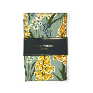 Vintage Foxglove Luxury Floral Tea Towel freeshipping - Olivia Victoria