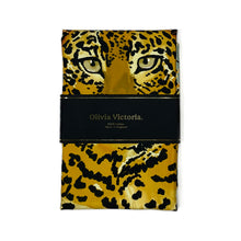 Load image into Gallery viewer, The Leopard Luxury Tea Towel in Midnight Blue freeshipping - Olivia Victoria

