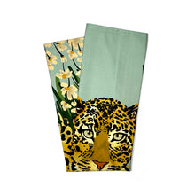 Load image into Gallery viewer, The Leopard Luxury Tea Towel in Midnight Blue freeshipping - Olivia Victoria

