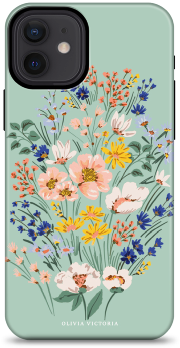 Mint Wildflowers Phone Case freeshipping - Olivia Victoria