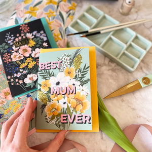 Best Mum Ever Bouquet Card freeshipping - Olivia Victoria