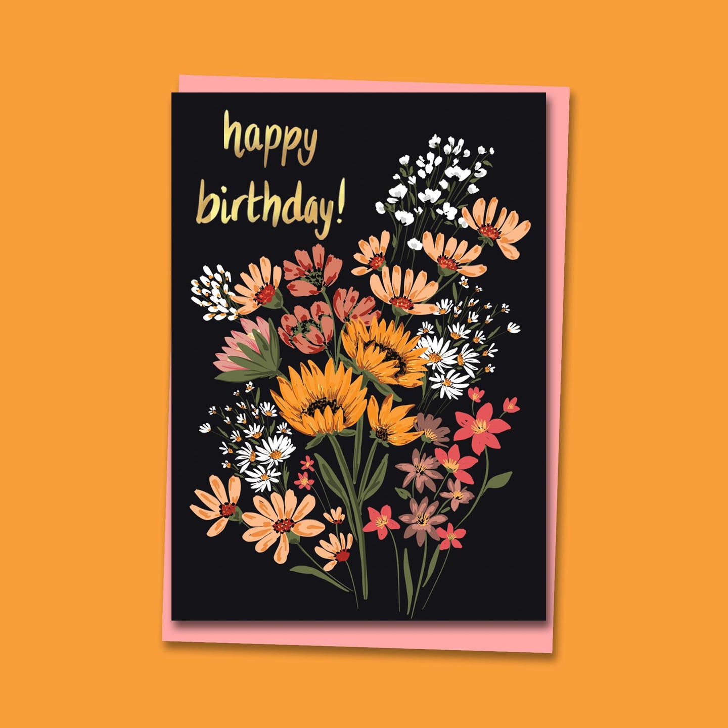 Happy Birthday Vintage Bouquet Card freeshipping - Olivia Victoria